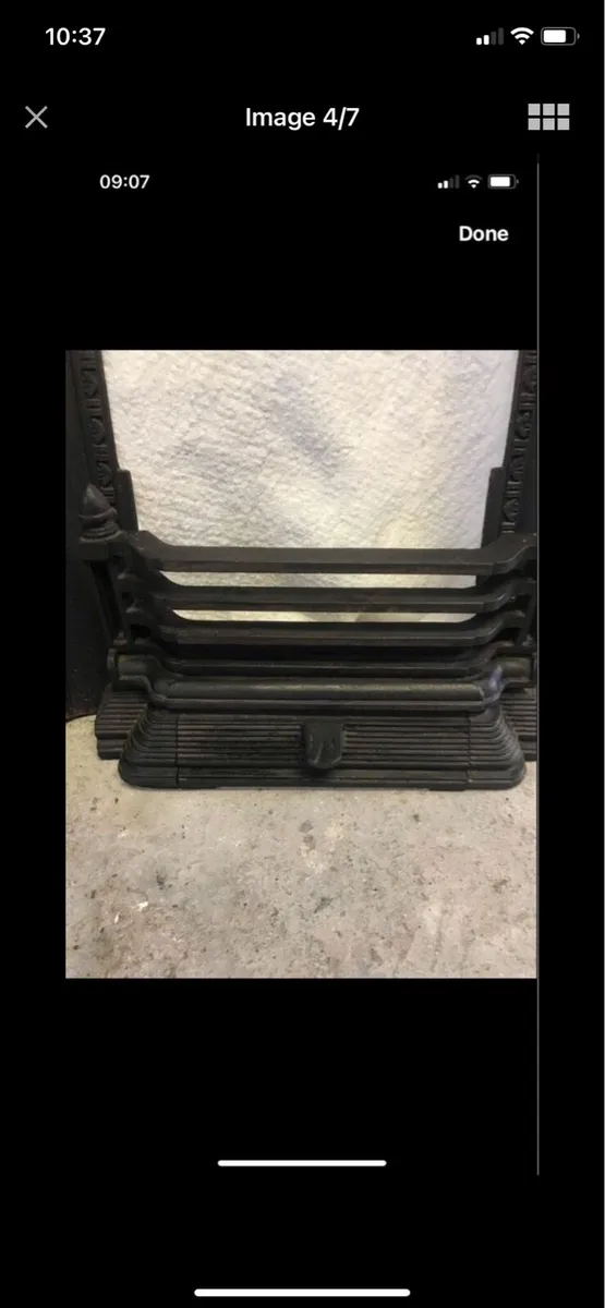 Antique Cast Iron Fire Place - Image 4
