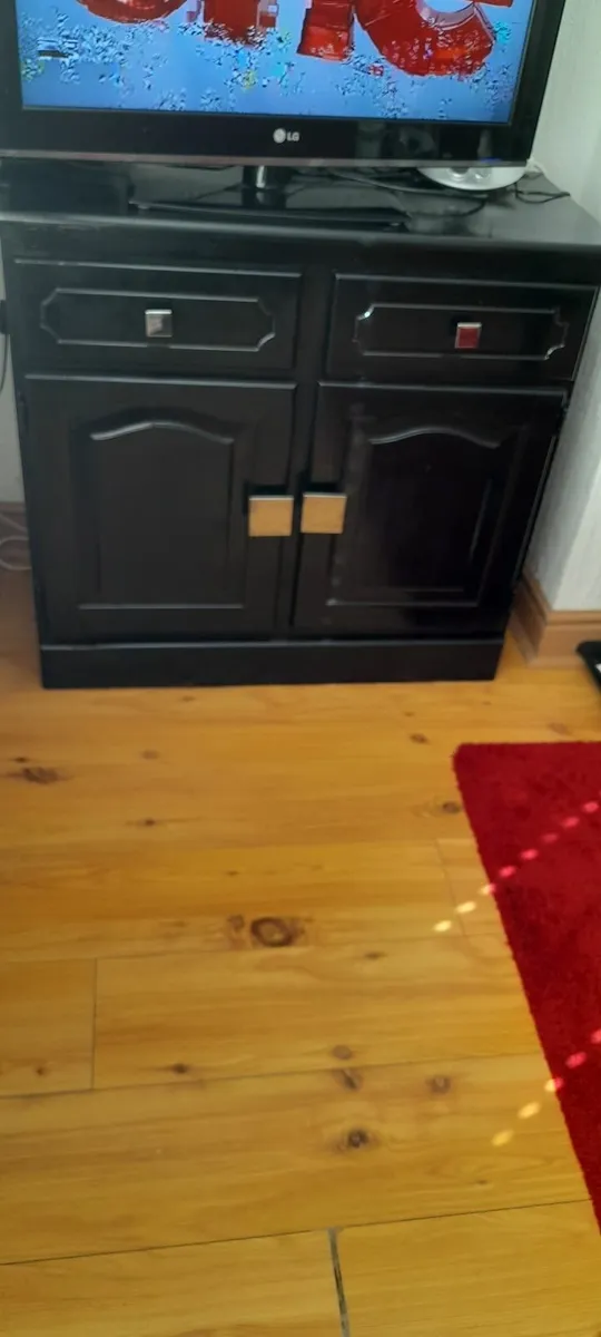 Painted solid wood cabinet - Image 1