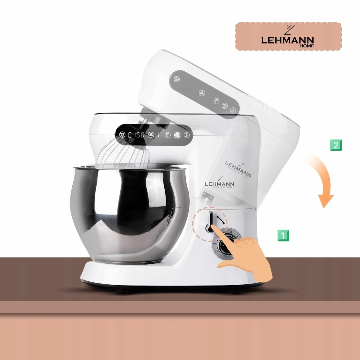 LEHMANN Hyssop Planetary Stand Mixer 2300W - Image 4