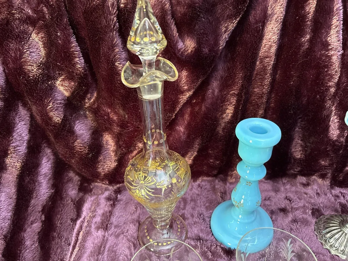 JOB LOT ASSORTED VINTAGE GLASSWARE - Image 2