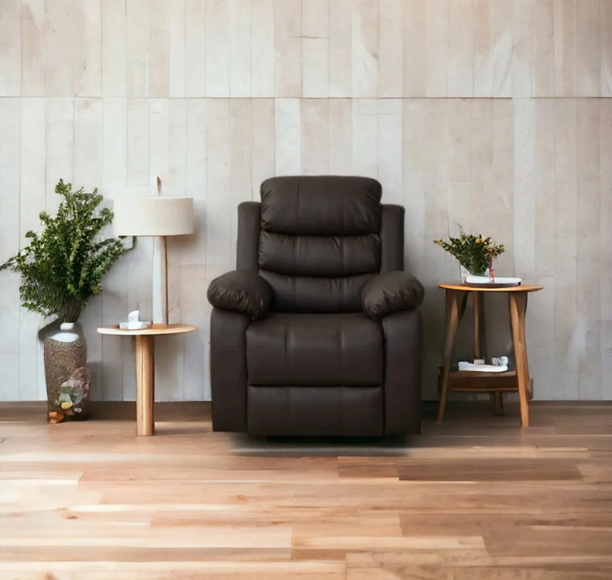 Brown Recliner Chair 1 Seater – Stylish Seat - Image 3