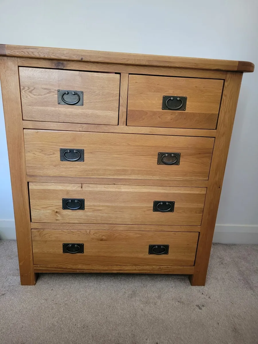 Kent Oak Chest of bedroom Drawers - Image 2