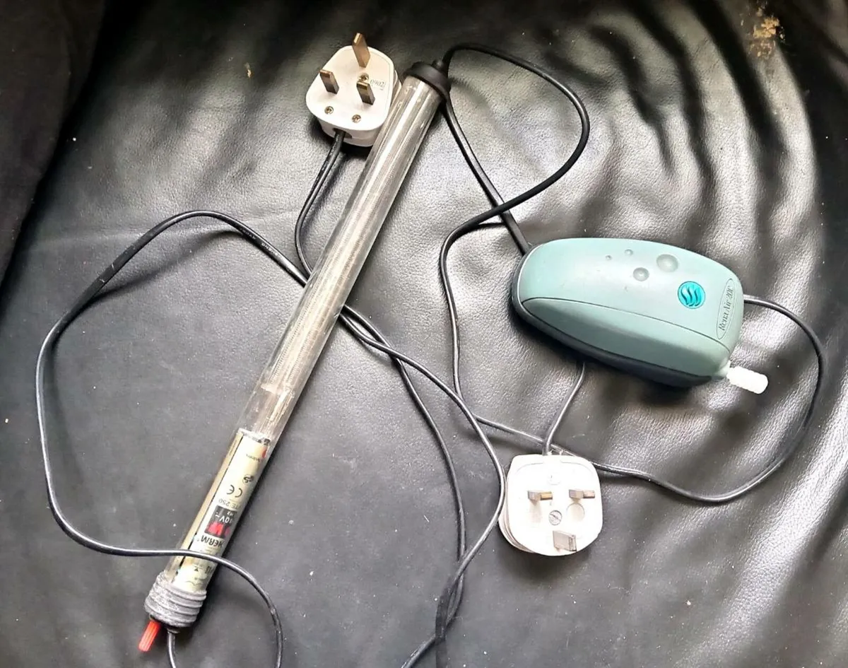 Air Pump and Heater For Fish Tank