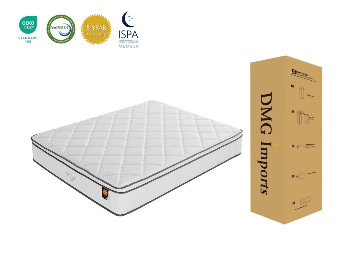 New 5ft Comfort Max 2000 Pocket Sprung mattress - Image 2