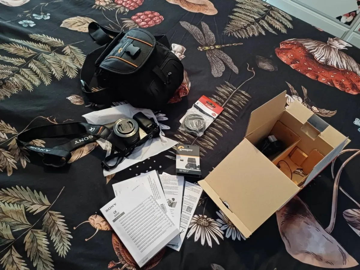 Sony Alpha 6000 24.3 MP Mirrorless Camera - Black - Image 1