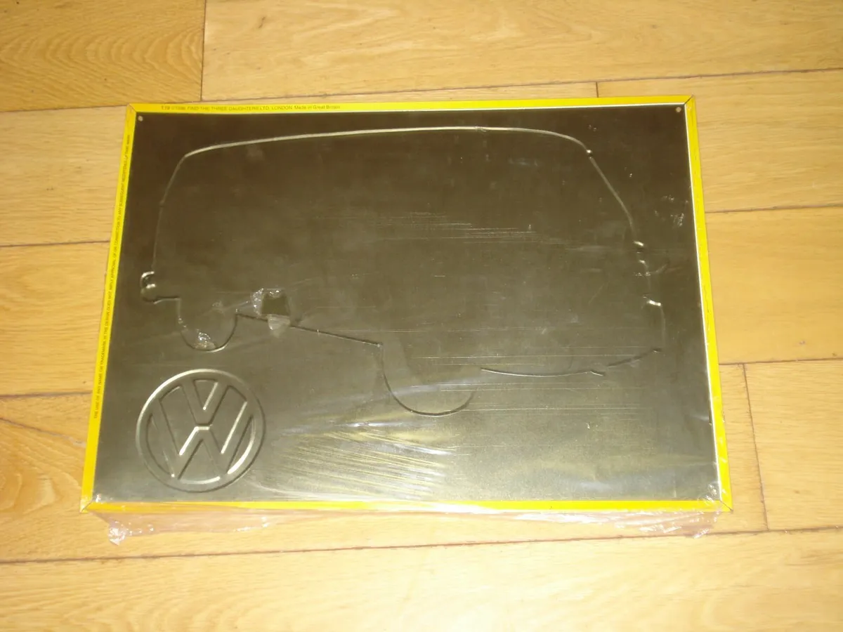 MEDIUM  METAL SIGN VW KOMBI MICROBUS. - Image 2