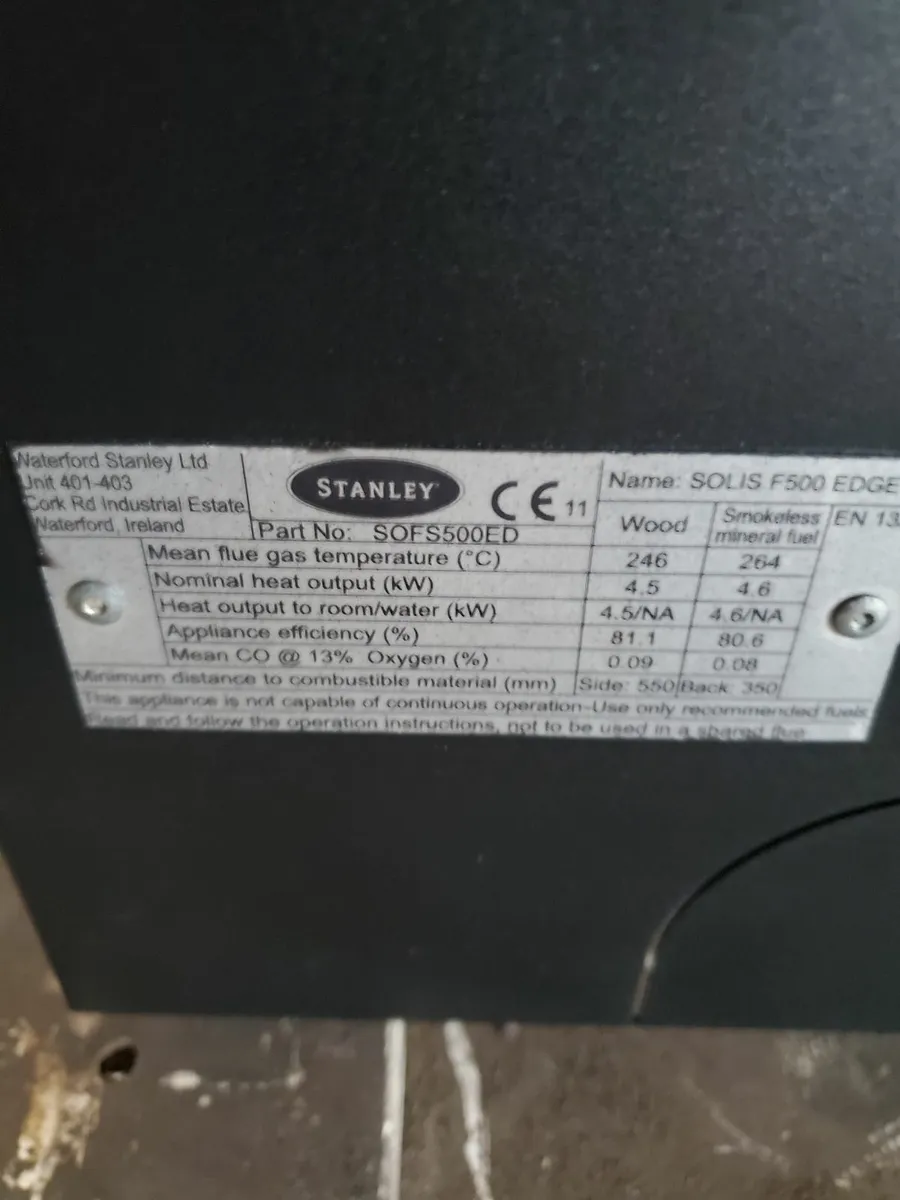 New Stanley Solis 5 kw solid fuel stove - Image 3