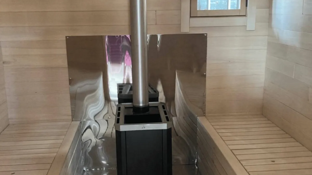 Outdoor Sauna Barrel Cub for 4-6 pers. - Image 3