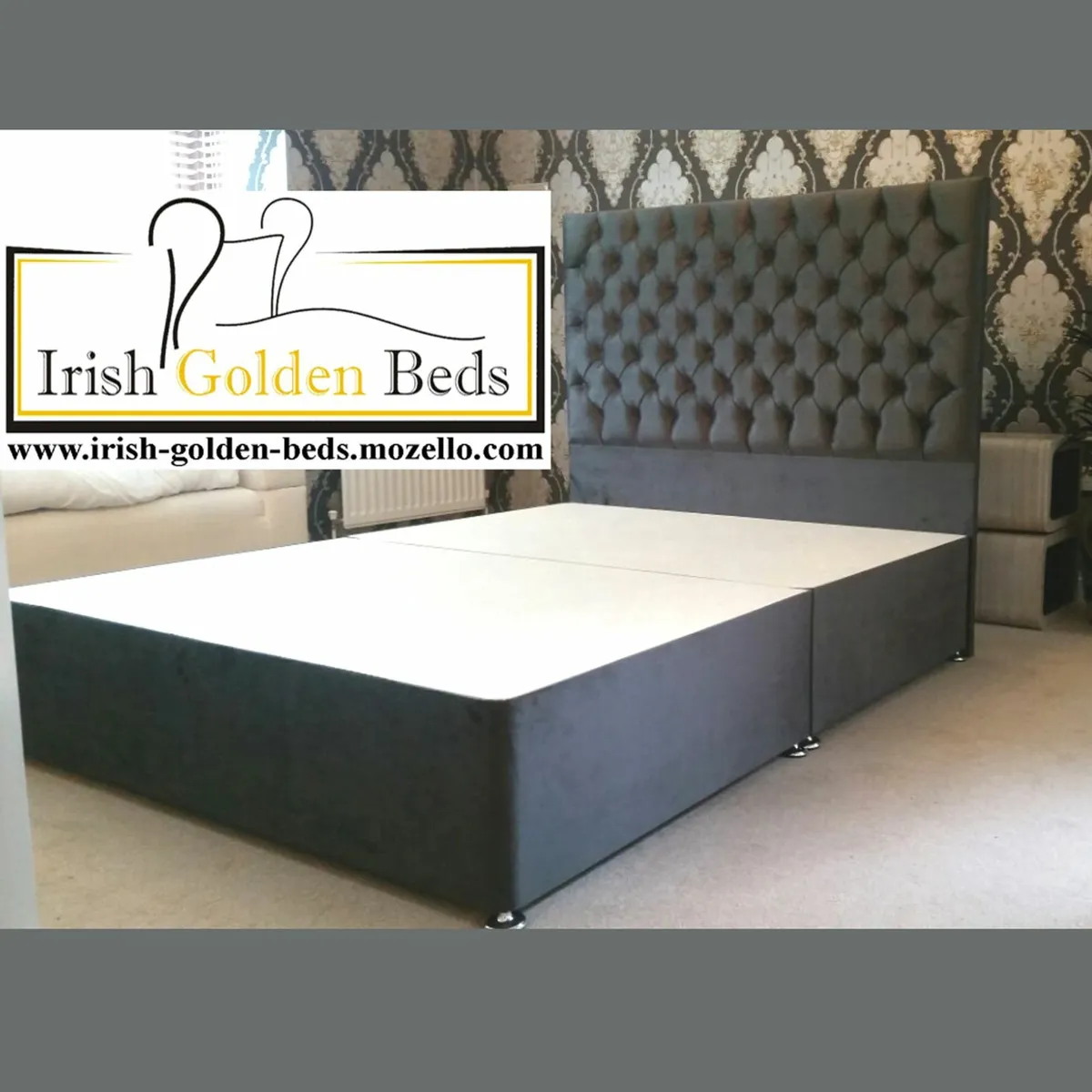 bed frame and headboard, free delivery - Image 2
