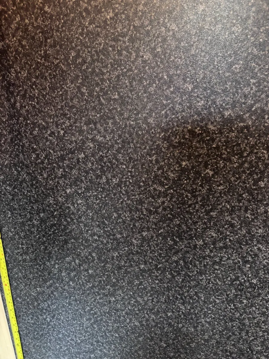 Dark grey terrazzo effect kitchen worktop - Image 1