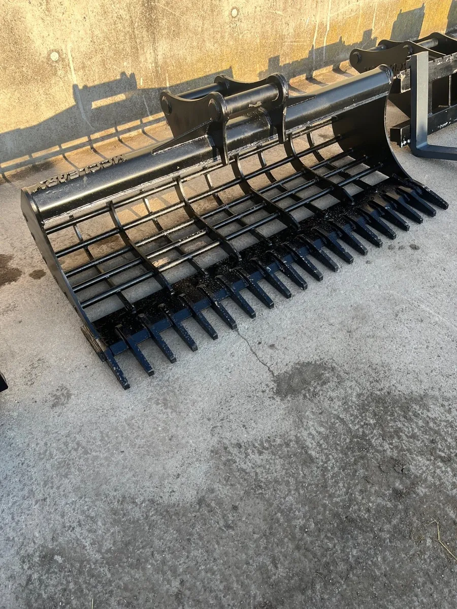 13t rake riddle bucket, pallet forks, ripper tooth - Image 3