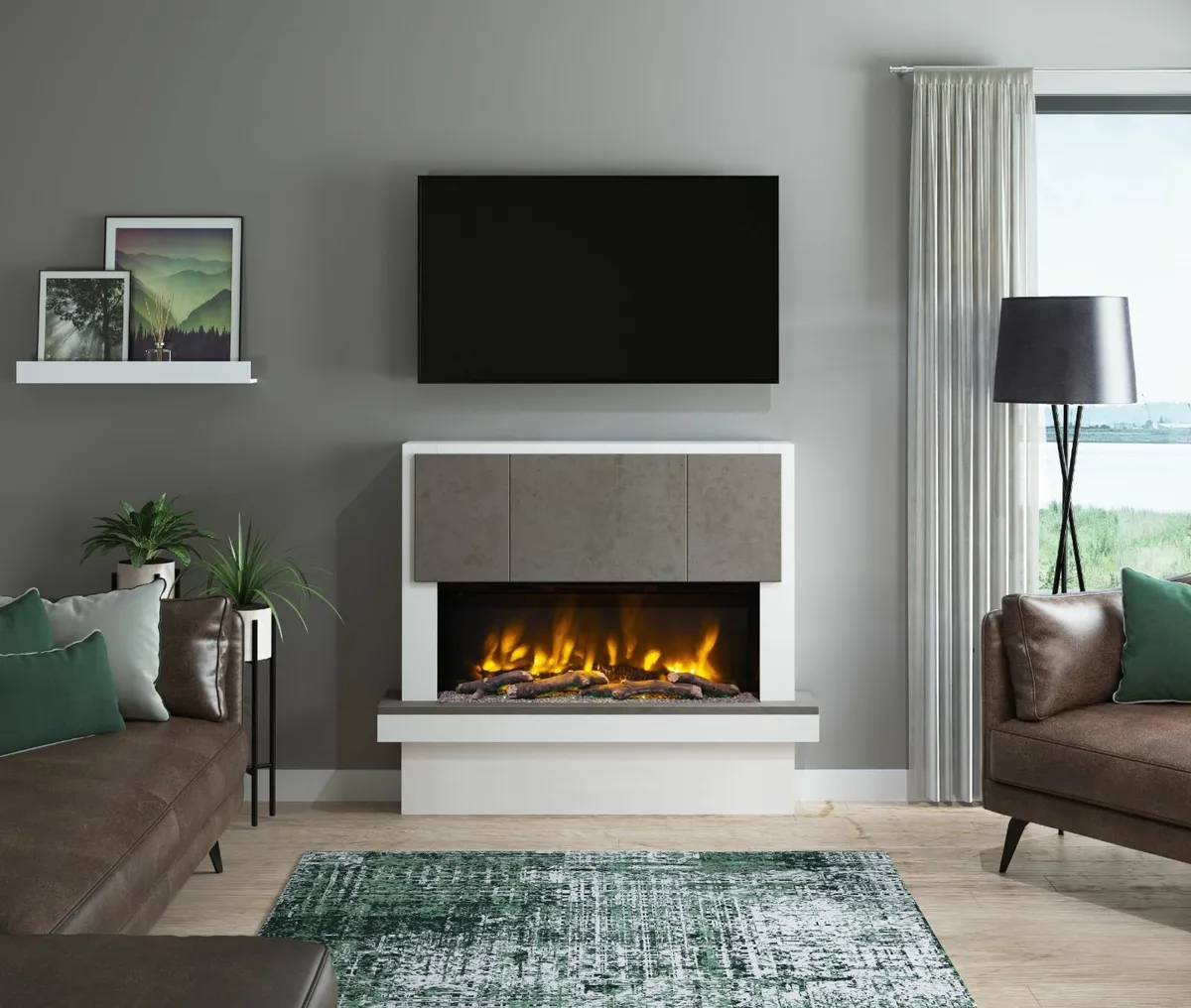 CASELLI PRYZM Electric Fireplace suite - Image 1