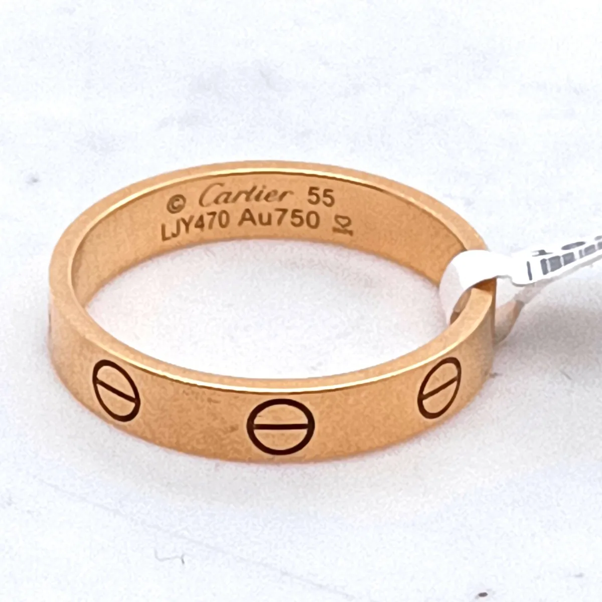 18K Yellow Gold Cartier Love Ring & Carrier Box - Image 1