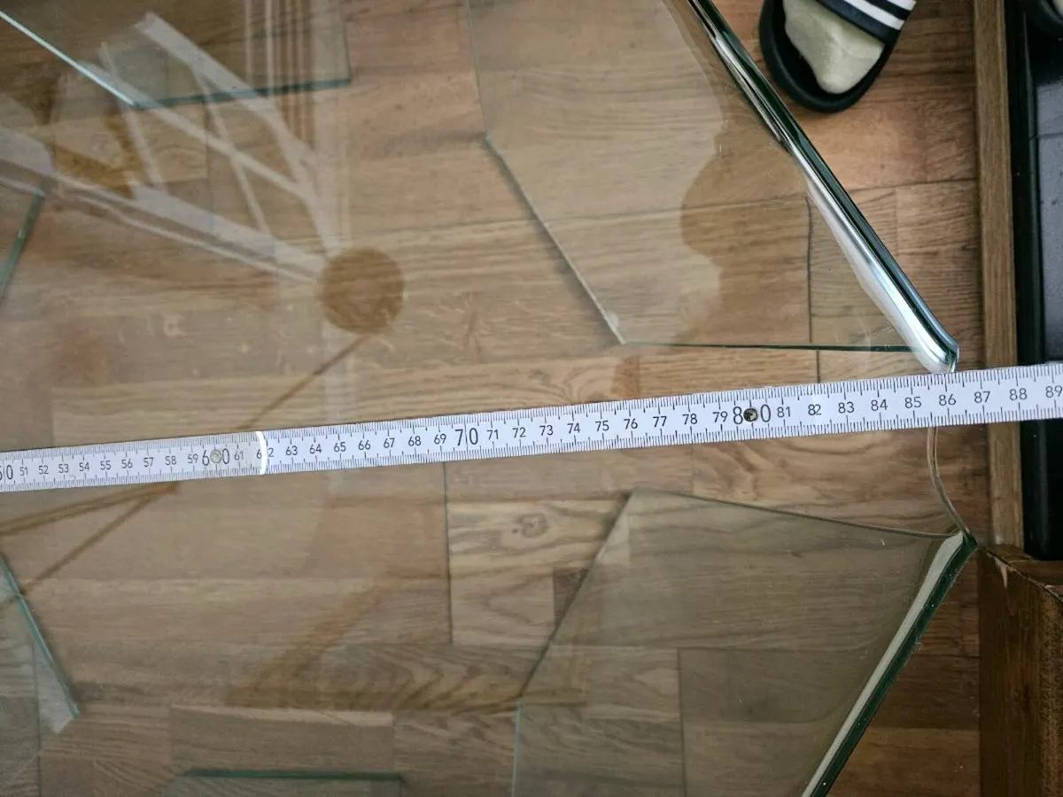 Glass coffee table - Image 2
