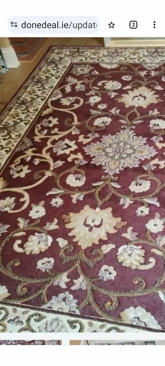 ExLarge burgundy sitting room rug - Image 3