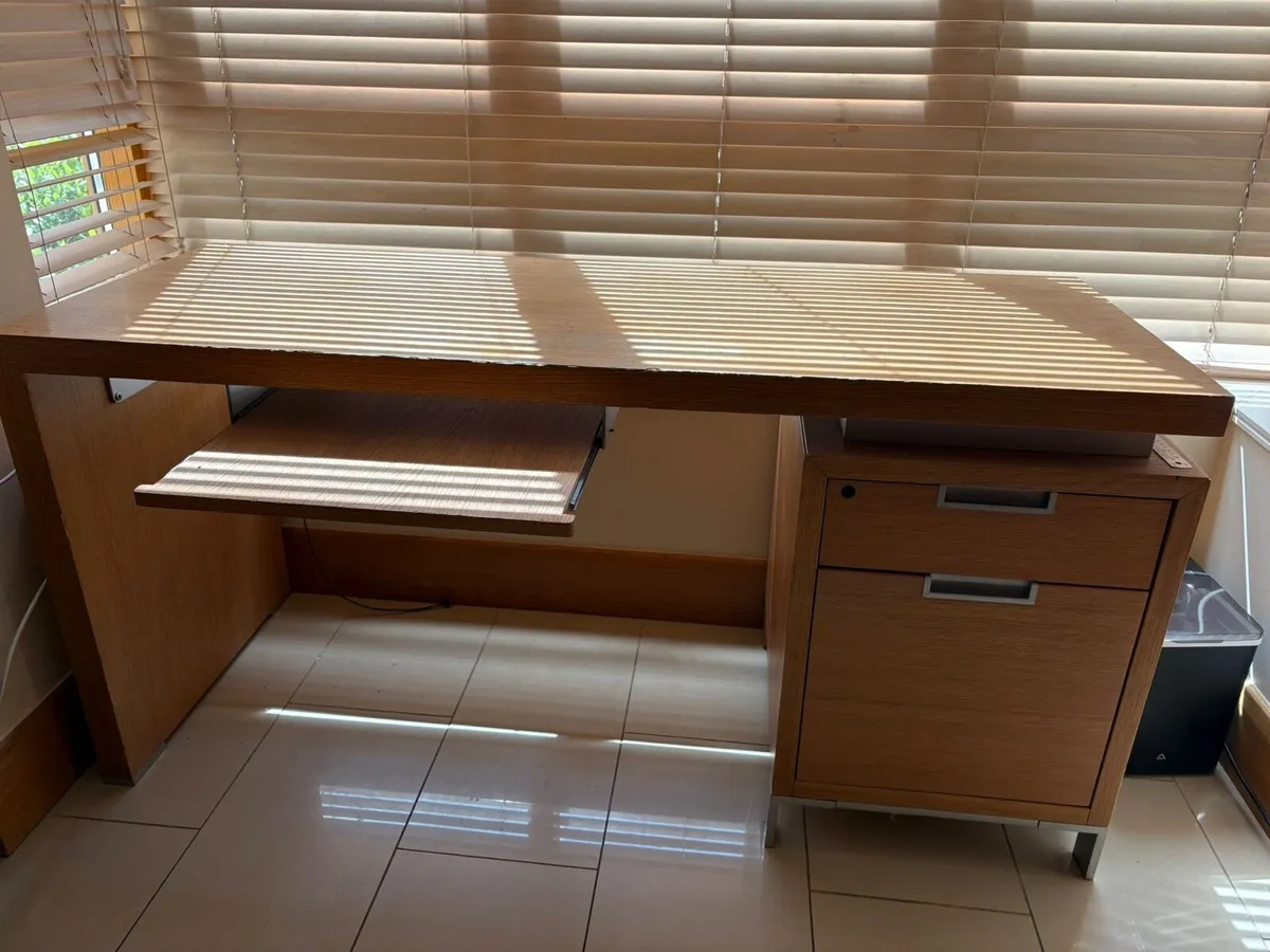 Spacious Wooden Desk - Image 2