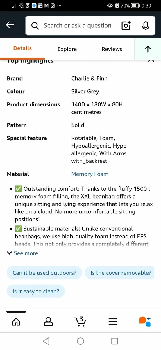 Bean bag - Image 1