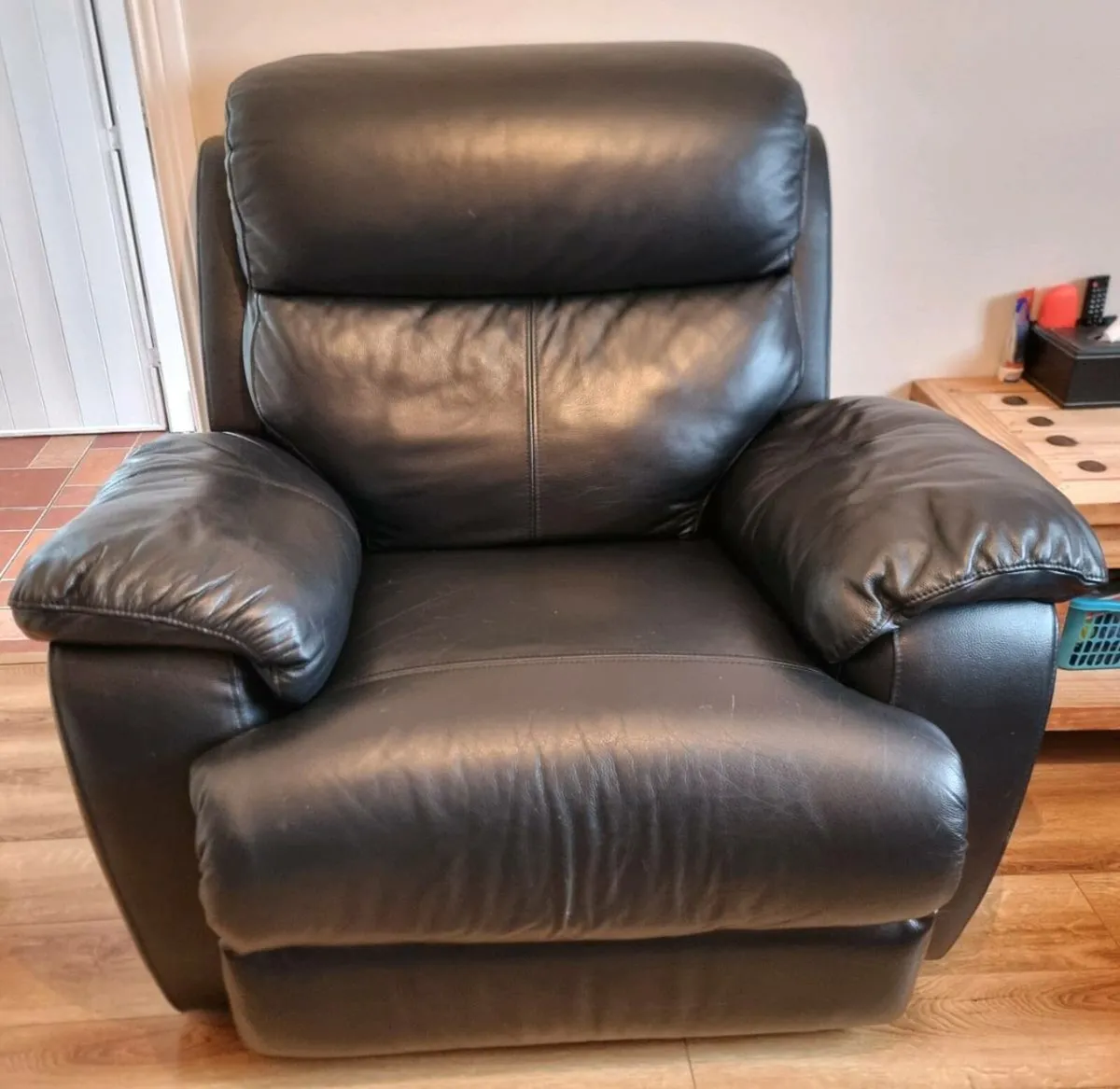Leather 3 piece suite - Image 2