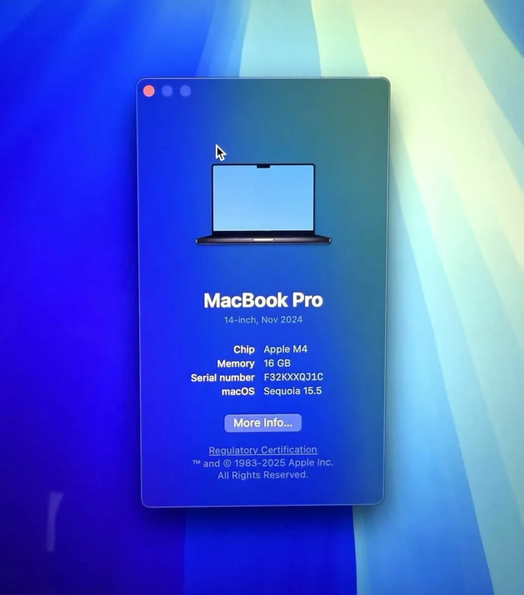 Apple MacBook Pro M4 14” 10-Core , 16GB RAM 512SSD - Image 3