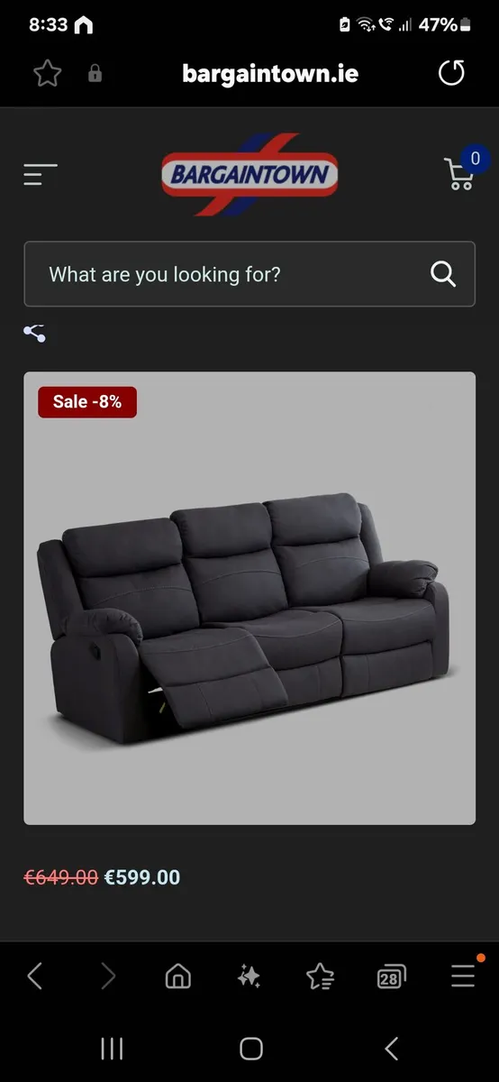 3 Seater Recliner - Image 1