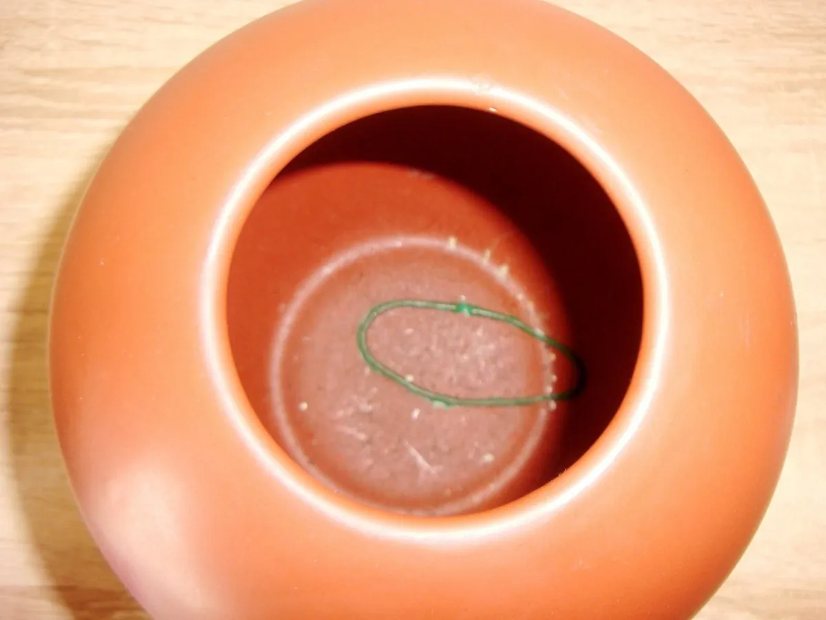 Brown vase H13cm - Image 2