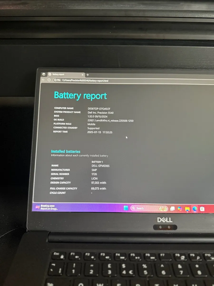 Dell Precision 5540 Laptop i9/32GB/512SSD/Nvidia - Image 4