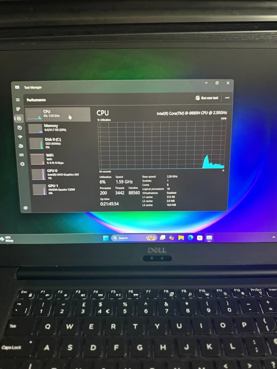 Dell Precision 5540 Laptop i9/32GB/512SSD/Nvidia - Image 3