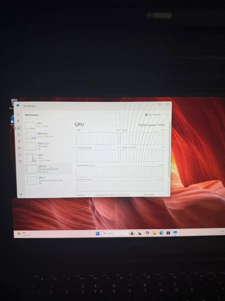 Dell Precision 5540 Laptop i9/32GB/512SSD/Nvidia - Image 4