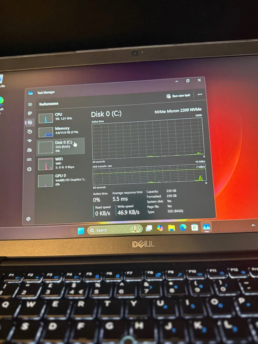 Dell Latitude 7480 Laptop i5/16GB/256SSD/FHD - Image 3