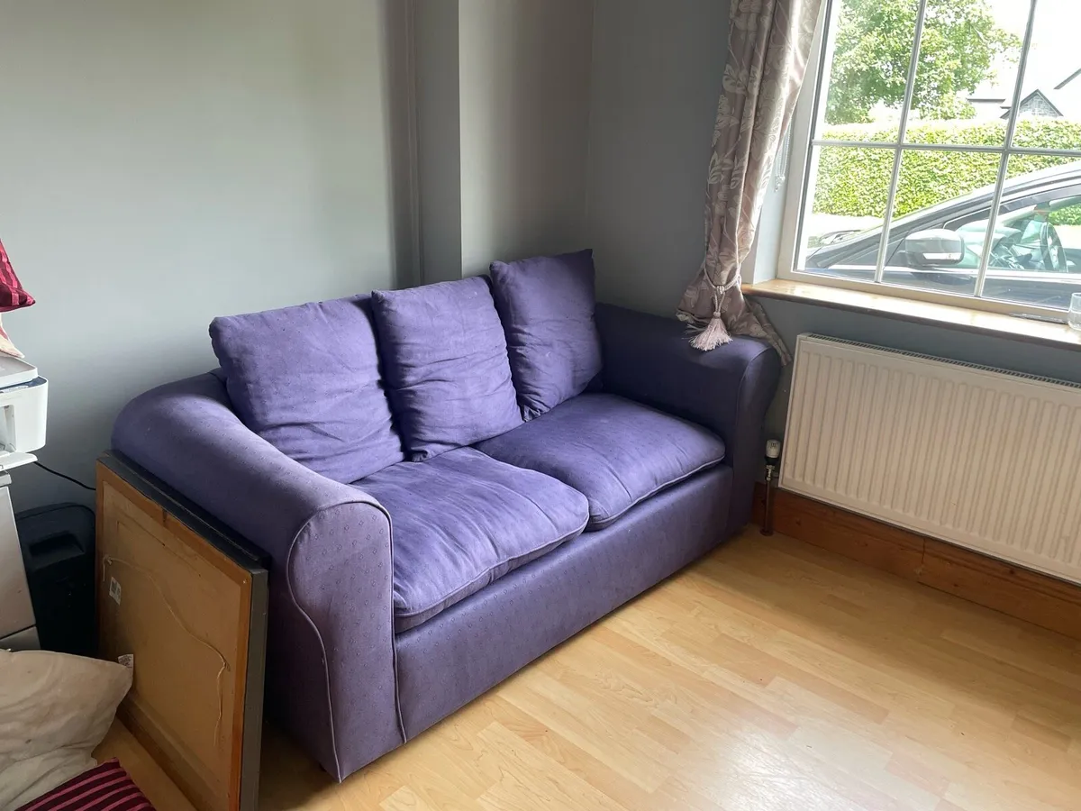 Blue couch/sofa bed - Image 1