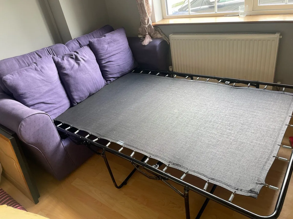 Blue couch/sofa bed - Image 3