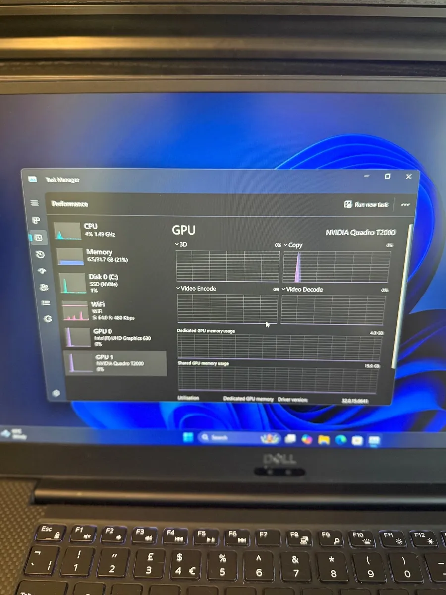 Dell Precision 5540 Laptop i9/32GB/512SSD/Nvidia - Image 3