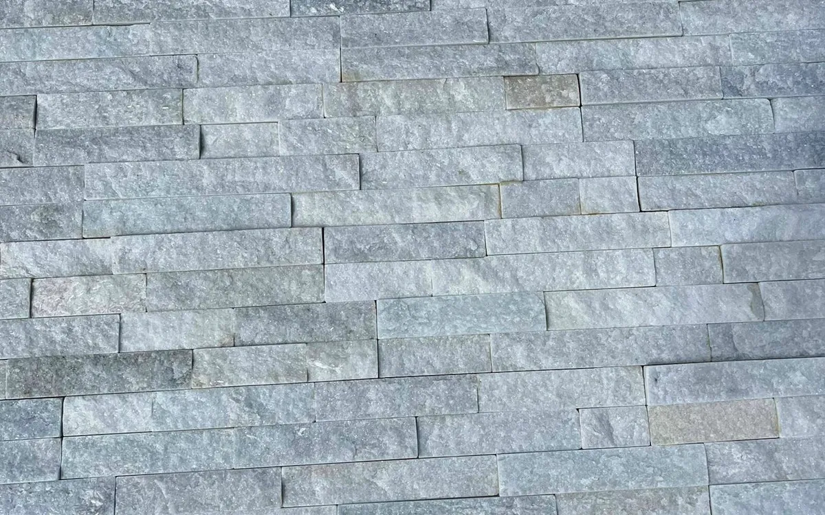White Quartzite spilt face cladding tiles - Image 2