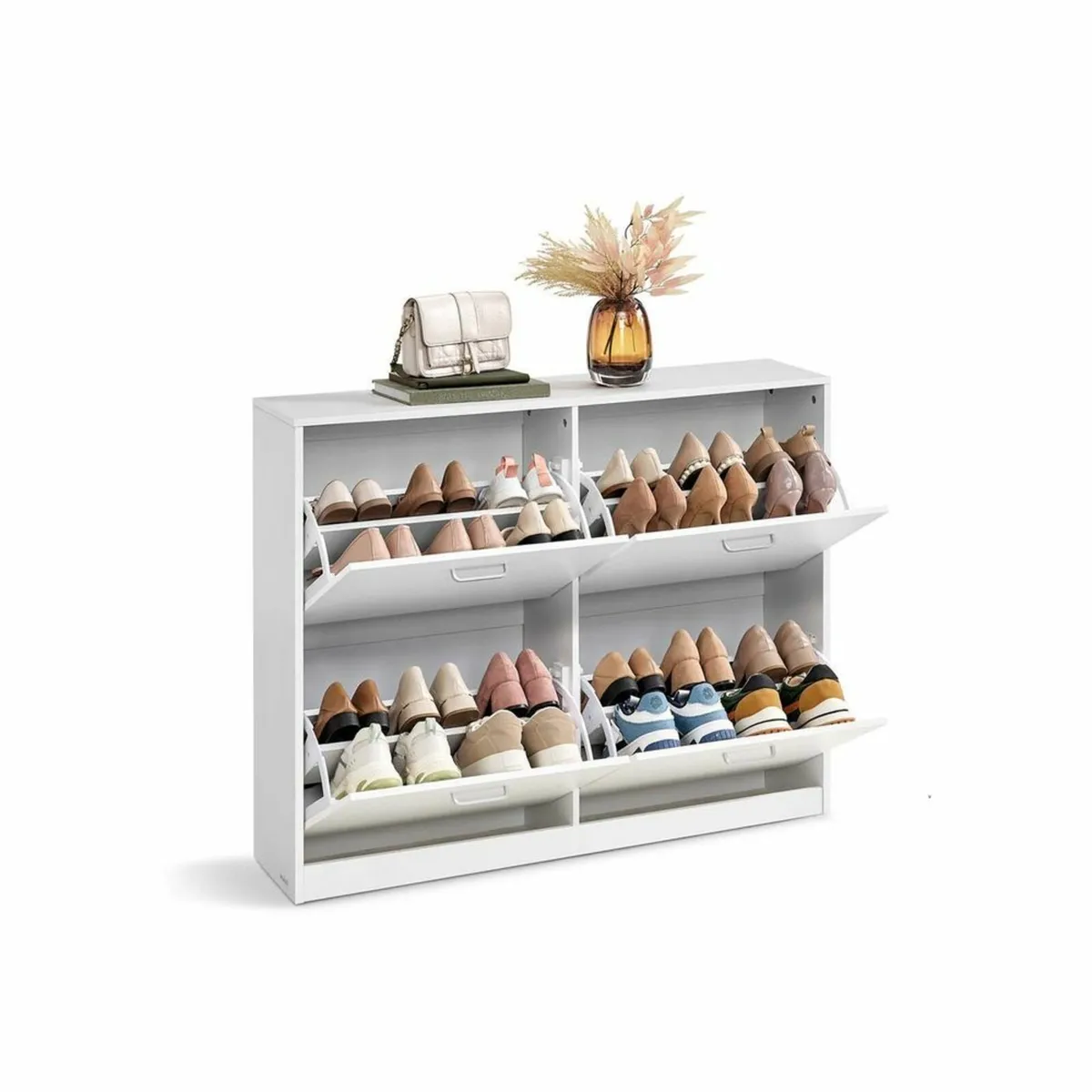 Narrow Shoe Storage Cabinet for Hallway or Bedroom - Image 1