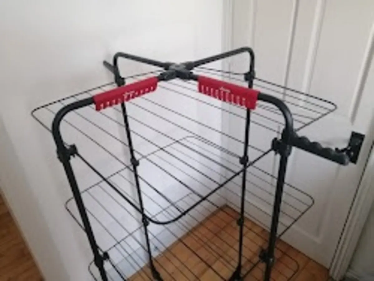 Vileda Clothes airer on wheels - Image 2
