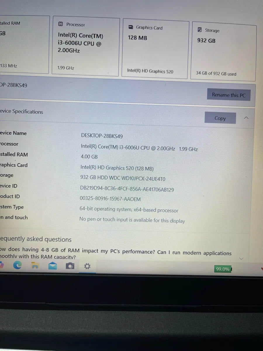 Lenovo laptop i3 pro windows 10 - Image 2