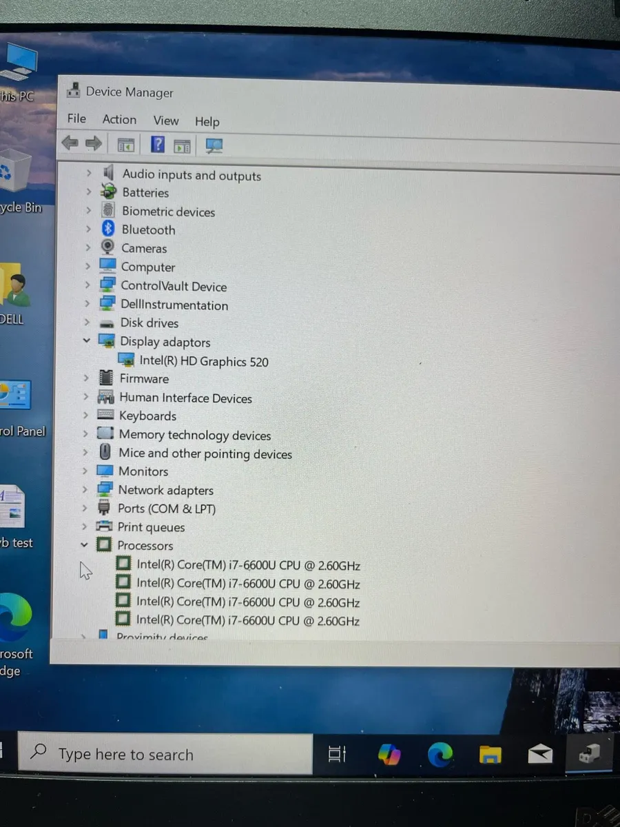 Dell laptop i7 pro 8-256 win 10 - Image 3