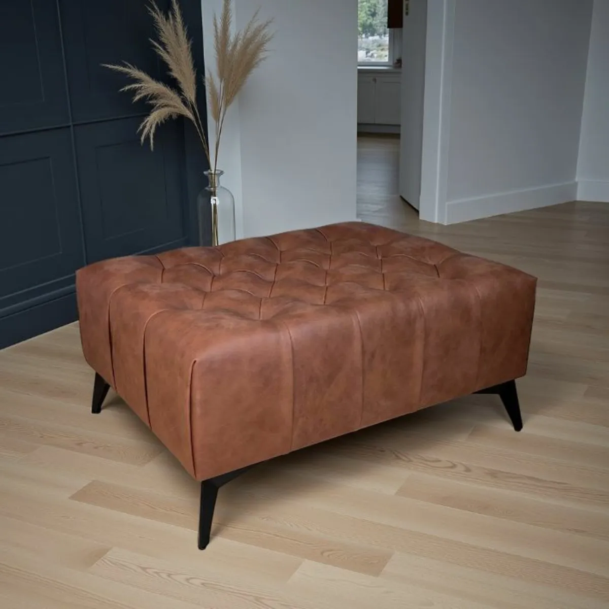 Chester Lux Coffee Table Velvet Square 60x80x38cm - Image 3