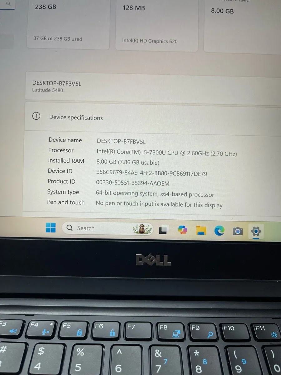 Dell laptop i5 pro 8-256 win 11 - Image 2