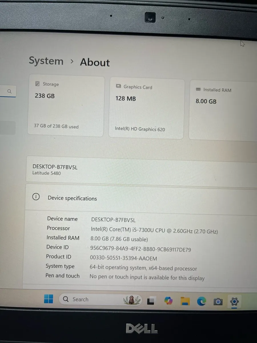Dell laptop i5 pro 8-256 win 11 - Image 3