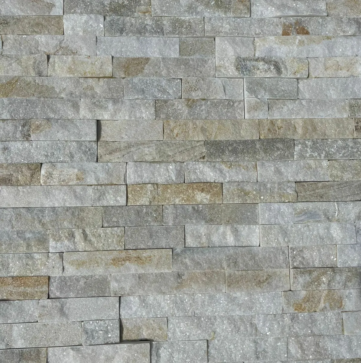 Ivory Quartzite split face cladding tiles - Image 2
