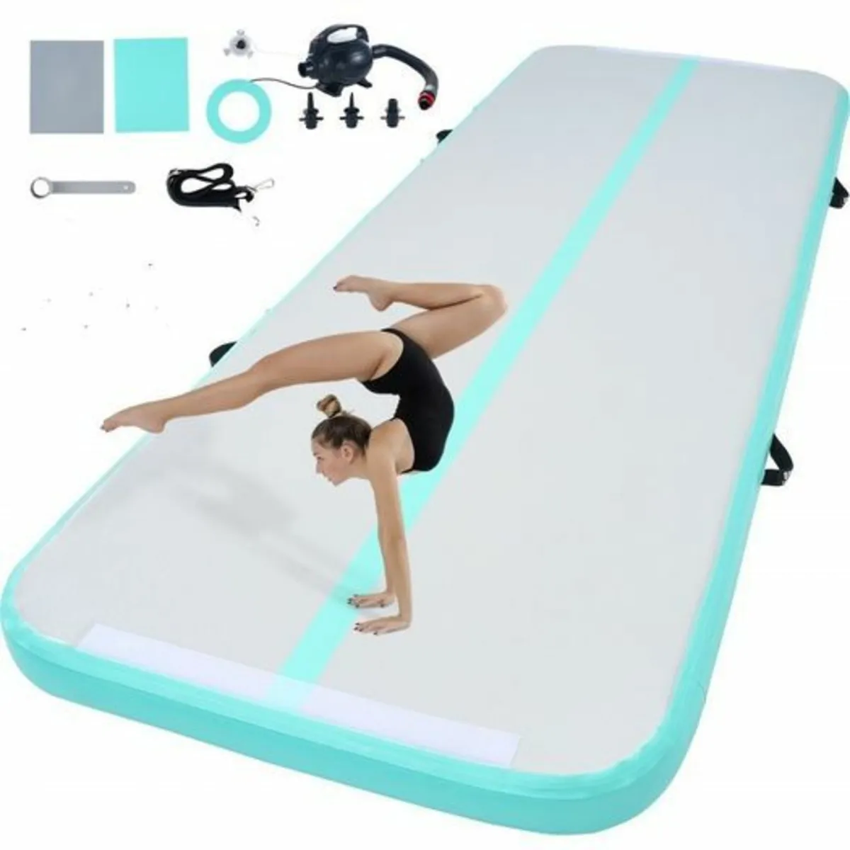 10FT Air Track Inflatable Training Tumbling Gymnas - Image 2