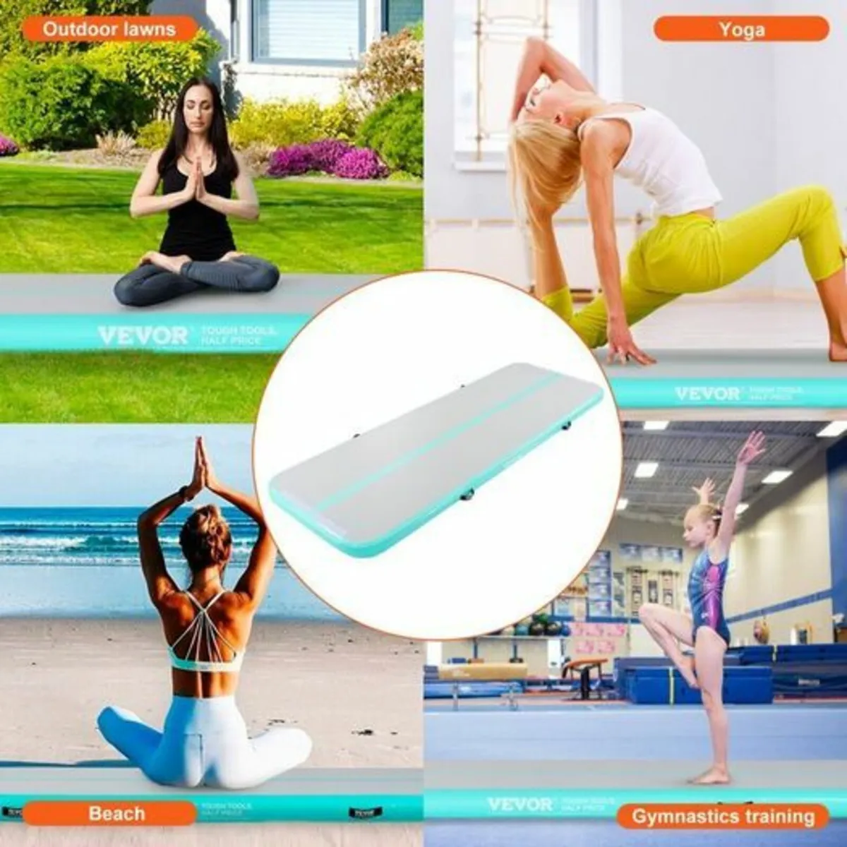 10FT Air Track Inflatable Training Tumbling Gymnas - Image 3