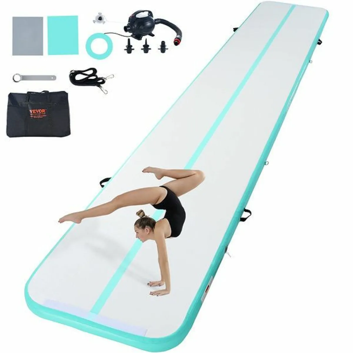 20FT Air Track Gymnastics Mat with Electric Pump - Image 2