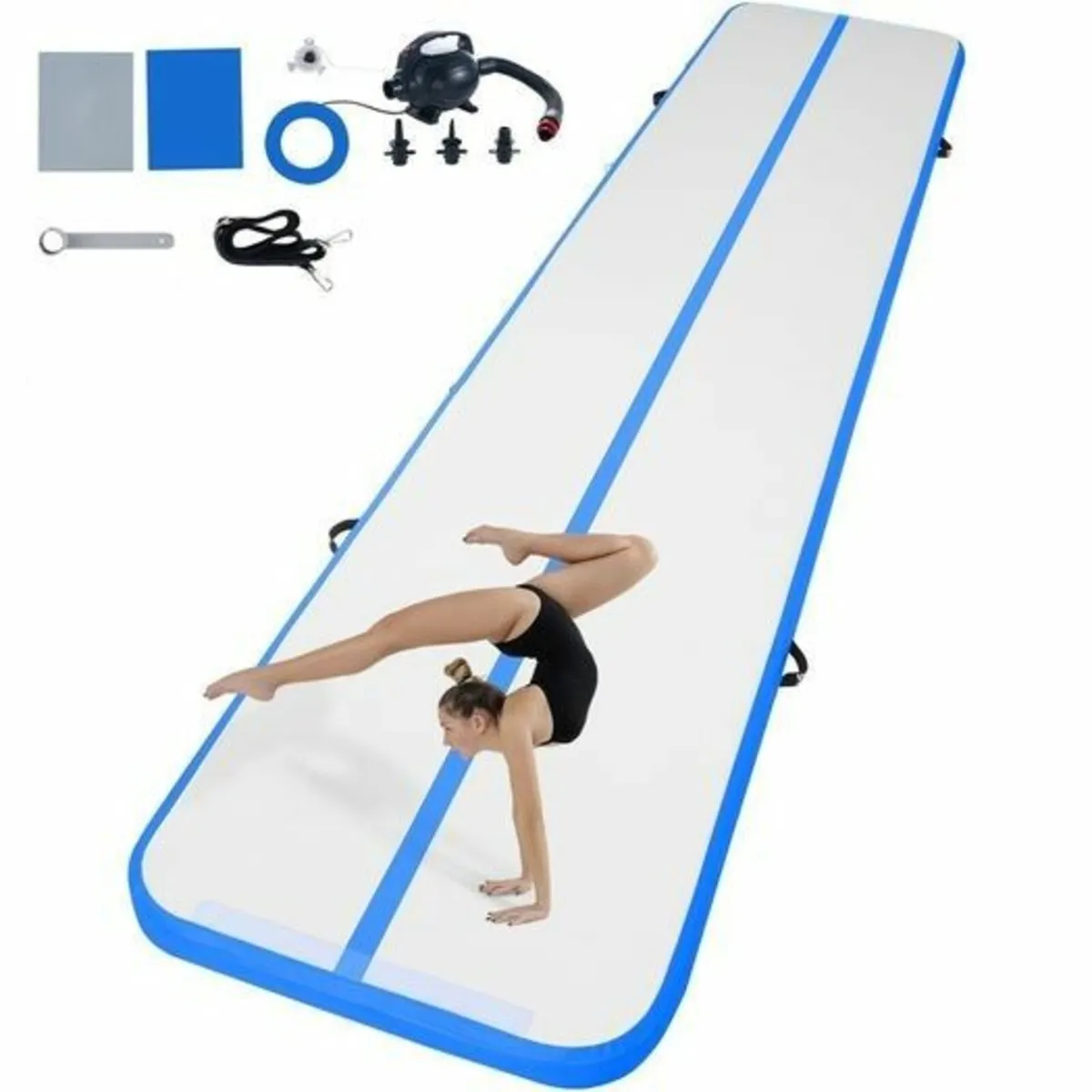 20FT Air Track Gymnastics Mat with Electric Pump - Image 3