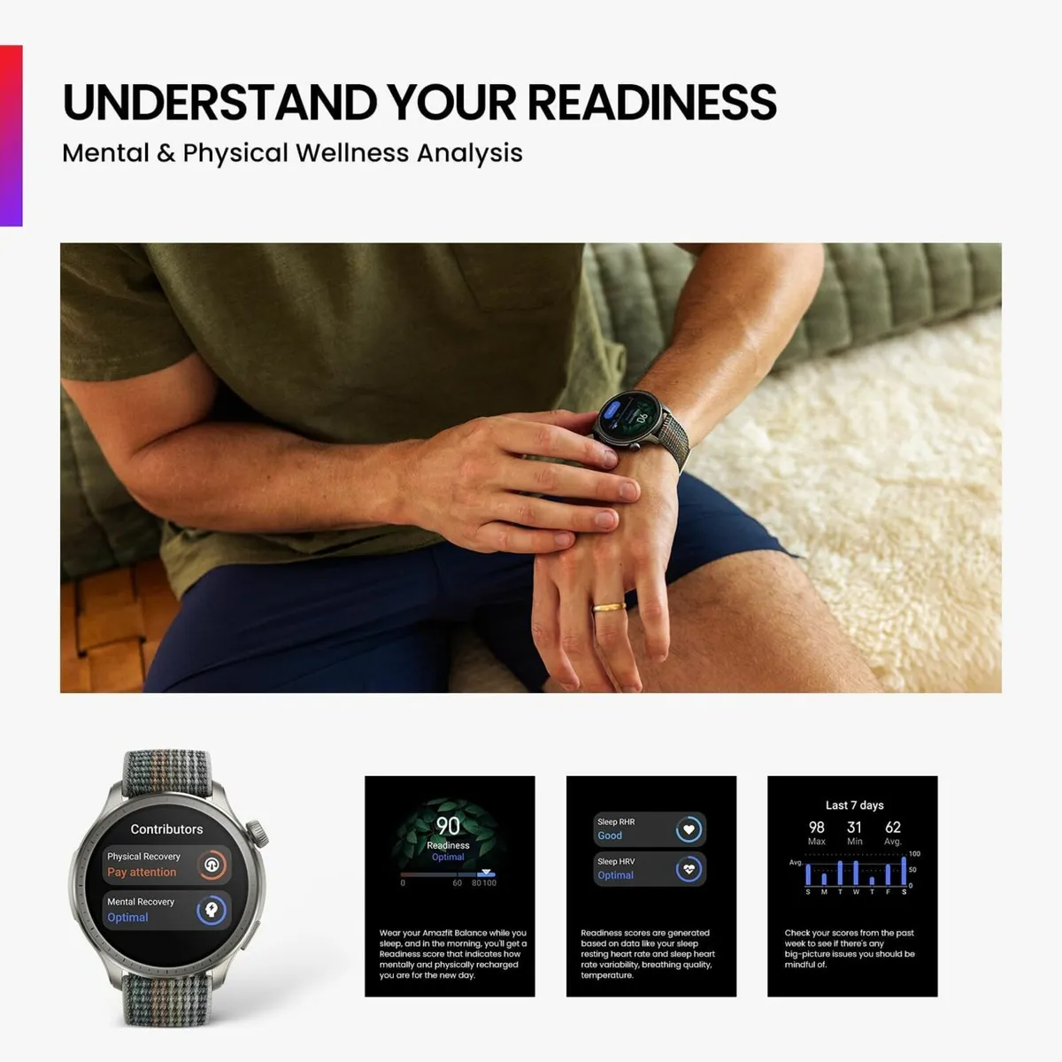 Amazfit Balance 46mm Black Smartwatch NFC payments - Image 3