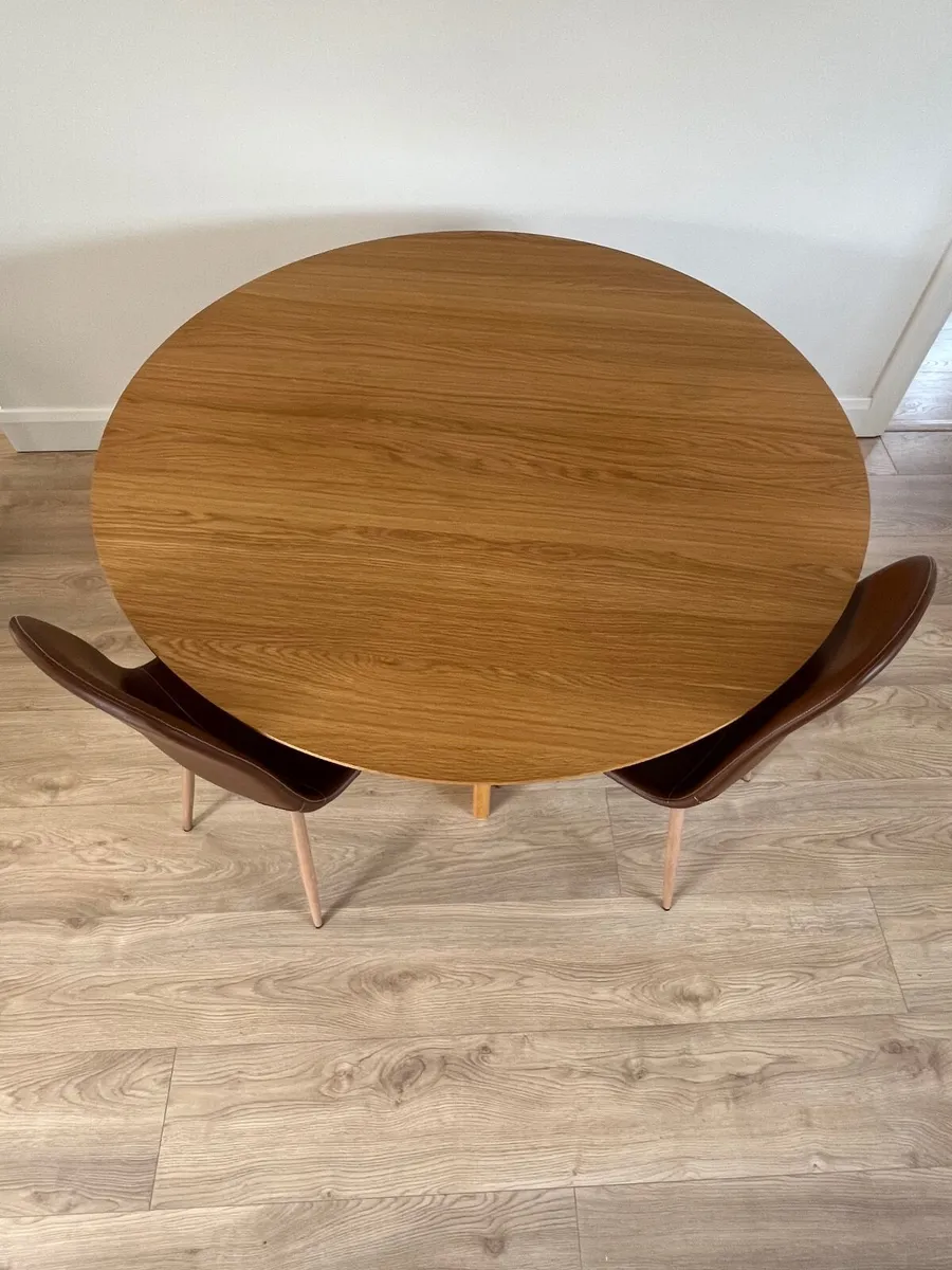 Dining table and two chairs - Image 2