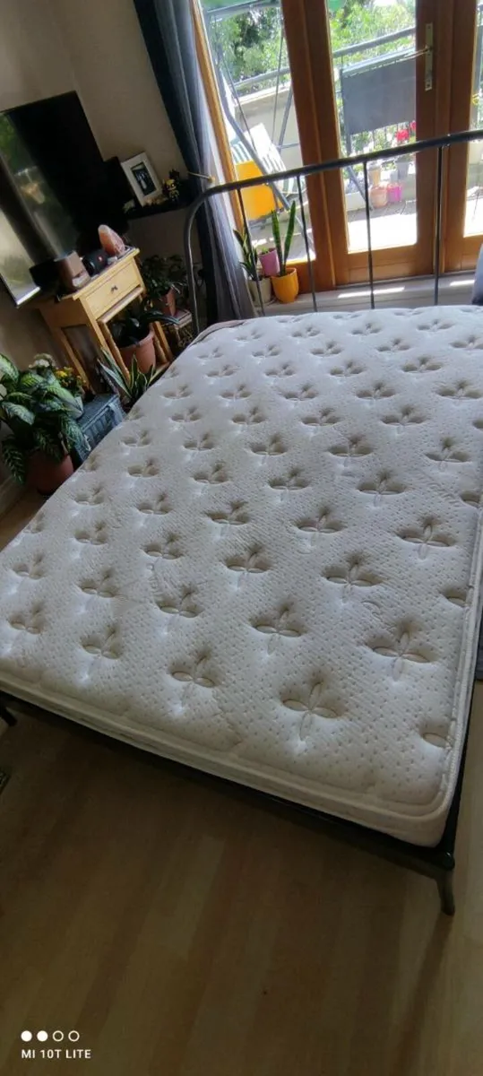 IKEA Double bed frame and Harvey Norman mattress - Image 1
