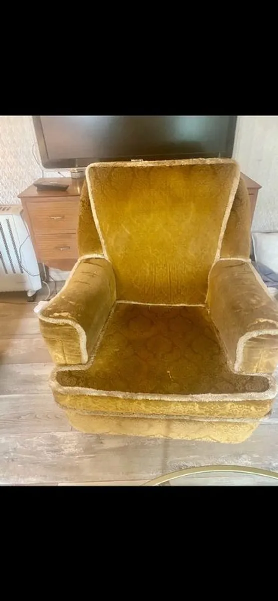 Sofa & 2 Armchairs - 1970's Vintage - Image 4
