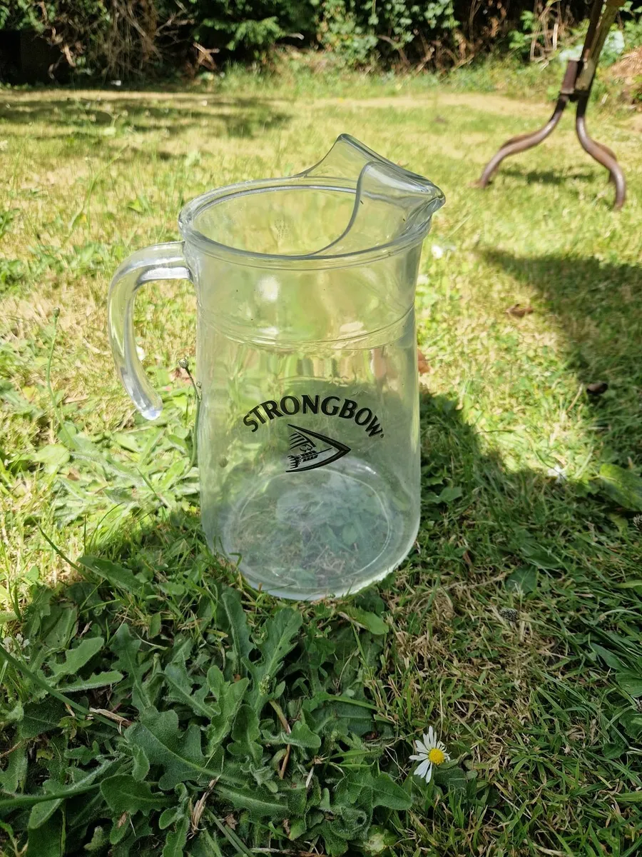 Guinness Strongbow Cider Glass Jug - Image 1
